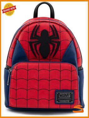 Spider Man Classic Cosplay Double Strap Shoulder Bag Faux Leather